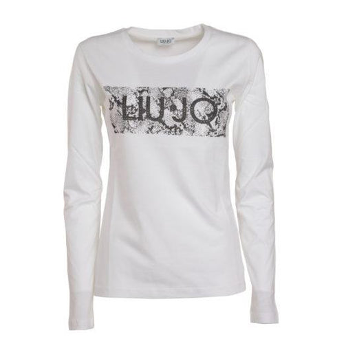 T-shirt Donna WF1565J0094 stampa iconic Bianco LIU.JO- Francavilla Moda